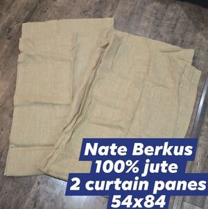 Nate Berkus Jute curtains